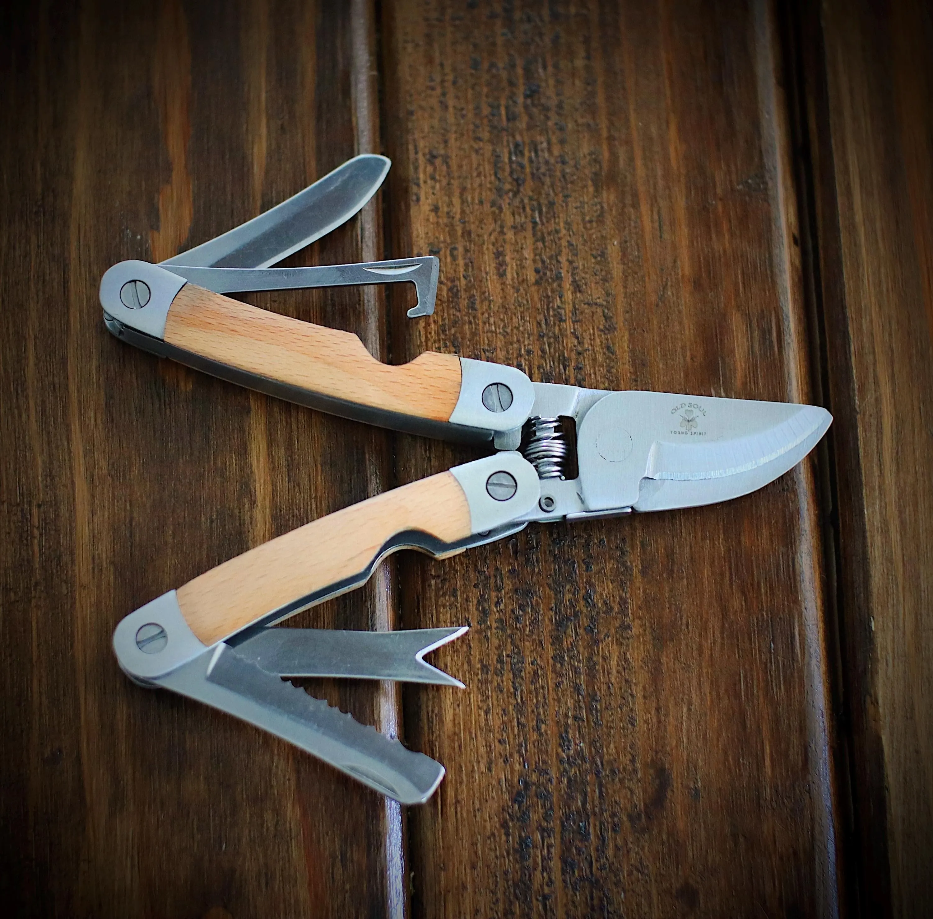 Foraging Pruners, Garden Pruners, Folding Pruners, Gardener Gift, Forager Gift, Plant Pruners, Foraging, Foldable Multitool, Mushrooms