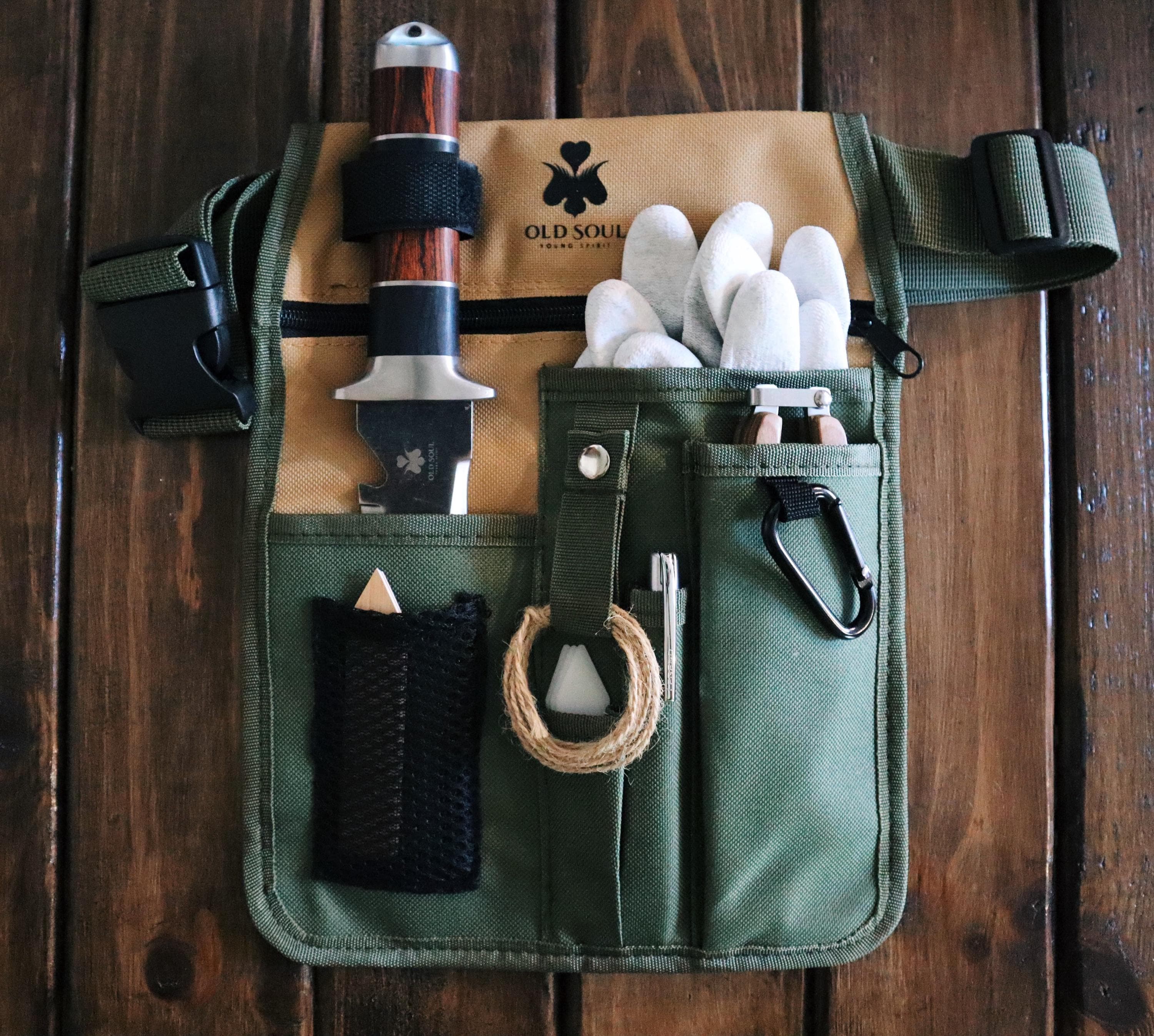 Garden Tool Bag, Hori Hori Bag, Pruner Waist Bag, Organizer Bag, Gardener Gift, Plant Person Gift, Old Soul Young Spirit, Northern Cactus Co
